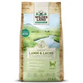 Produktbild: Wildes Land - Nr. 7 Lamm & Lachs - 12 kg - mit Kartoffeln und Wildkräutern - Glutenfrei - Trockenfutter für Hunde - Hundefutter mit hohem Fleischanteil - Hohe Verträglichkeit
