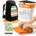 Produktbild: PACKDUDE Vakuumbeutel Reise zum Rollen I 10 STK I Größen: 3x 70x50cm/ 3x 60x40cm/ 4x 50x35cm I Kompressionsbeutel Reise ohne Ventil I Vakuumbeutel für Kleidung Reise I Vacuum Bags for Clothing Travel