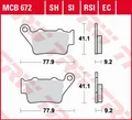 Produktbild: BREMSBELÄGE YAMAHA XT 660 R (04-) BMW F650 650 GS (04-08)