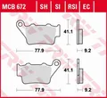 Produktbild: MCB672 Bremsbelag Aprilia Beta BMW CCM CF-Moto Ducati Honda HRE Husqvarna KTM Tr