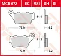 Produktbild: Sv Trw Mcb672 Sintermetall Bremsbeläge