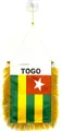Produktbild: Wimpel TOGO 15x10cm - TOGOLESISCHE Mini Flagge 10 x 15 cm - Auto Pennant speziel