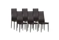 Produktbild: Albatros International Esszimmerstuhl Esszimmer Stühle 4 er Set MILANO, Stuhl Stühle Esszimmerstühle, Küche (6er Set, Braun, Kunstleder Bezug), Küchenstuhl Küchenstühle Essstühle für den Esstisch Ess Stühle