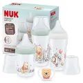 Produktbild: NUK Perfect Match Babyflaschenset | Ab 0 Monate | Passt sich dem Baby an | 3 Anti-Colic-Babyflaschen und Space-Schnuller | BPA-frei | Disneys Winnie Puuh | 4 Stück