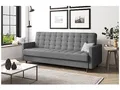 Produktbild: MEBLINI Sofa mit Schlaffunktion - Schlafcouch Ausziehbar - Schlafsofa mit Bettkasten - Sofabett - Couch mit Schlaffunktion - Klappsofa - Andres 1-218x87x93cm - Grau Webstoff