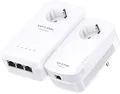 Produktbild: TP-Link TL-WPA8630P KIT(DE) AV1200 WLAN AC1200 Gigabit Powerline Netzwerkadapter (WiFi Klone, MU-MIMO, App Steuerung, 4 Gigabit Ports, Steckdose, Kompatibel mit anderen Adaptern), Weiß