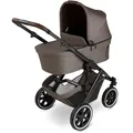 Produktbild: ABC Design Kinderwagen Salsa 5 Air, Graubraun, Metall, 63x118x95.5 cm, EN 1888, Feststellbremse, Fußstütze abklappbar, Federung, kugelgelagerte Räder, Verdeckung abnehmbar, 5-Punkte-Gurt, für Babyschale geeignet, Griff in Lederoptik, Transportsicherung, Sitz umsetzbar, abnehmbarer Schutzbügel, Baby on Tour, Kinderwagen, Kombikinderwagen