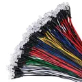 Produktbild: 100 Stück Prewired LED 12V 5mm 20cm Kabel 5 Far