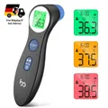 Produktbild: Fieberthermometer DET-306 Infrarot Kontaktlos für Babys und Kinder, Schwarz