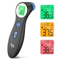 Produktbild: Stirnthermometer DET-306 Infrarot 32-43 C Fieberalarm LCD Baby Kinder schwarz