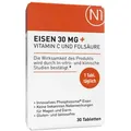 Produktbild: N1 Eisen 30mg + Vitamin C & Folsäure Tabletten