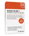 Produktbild: N1 Healthcare N1 Eisen + Vitamin C und Folsäure Tablette, 15.6 g