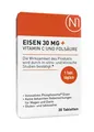 Produktbild: N1 Eisen + Vitamin C und Folsäure Tabletten, 30 Stück