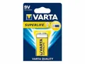 Produktbild: 5 x Varta 9V Block Superlife E-Block Batterien im Blister Niedrigstrom