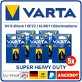 Produktbild: 5 x VARTA SUPER HEAVY DUTY 9V-Batterien