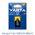 Produktbild: 5 x Varta SuperHeavyDuty(Superlife) 9V Block 2022 6F22 Blister Batterie