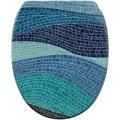 Produktbild: Sanilo Wc-Sitz, Blau, Holzwerkstoff, Stein Optik, Oval, 37.7x5.5x48 cm, Badezimmer, WC Ausstattung, WC Sitze