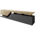 Produktbild: Mirjan24 Tv-Lowboard, Anthrazit, Holzwerkstoff, Holz Optik, Rechteckig, 200x47x35 cm, Wohnzimmer, Wohnwände, Lowboards, Lowboards stehend