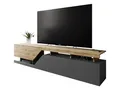 Produktbild: Mirjan24 TV Lowboard Nesezi 200, Grifflose Öffnen, 2 Klappen/Türen, TV Board Sideboard, Unterschrank, Fernsehschrank, TV Tisch, Fernsehtisch (Anthrazit/Wotan)