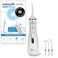 Produktbild: Waterpik Advanced Kabellose Munddusche, Water Flosser Testsieger 2026, Precision Pulse Technologie, bis zu 99,9Prozent Plaque Entfernung, 4x Aufsätze, 3 individuelle Modi, Induktionsladesystem, Weiß