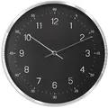Produktbild: Wall-Art Wanduhr Modern Ø 30 cm Schwarz und Silber-Optik