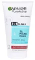 Produktbild: Garnier Pure Haut 3-in-1 Tonerde 150 ml - Reinigung, Peeling, Maske