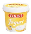 Produktbild: Gazi Süzme Joghurt - 5x 1kg - stichfester Sahnejoghurt mit 10% Fett, extra cremig im Geschmack, besonders gut geeignet für Soßen, Suppen, als Nachspeise/Dessert, ins Porridge oder Müsli