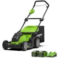 Produktbild: Greenworks 40V Rasenmäher 41cm - 2x 2Ah Akkus