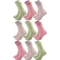 Produktbild: GAWILO Diabetikersocken für Damen - Ohne Gummibund - Ohne drückende Naht - Extra weit (9 Paar) Venensocke mit hohem Anteil Baumwolle sorgt für angenehmes Fußklima rosa 35-38