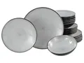 Produktbild: CreaTable, 23964, Serie Malmö, 18-teiliges Geschirrset für 6 Personen, Teller Set aus Steinzeug, spülmaschinen- und mikrowellengeeignet, Qualitätsproduktion