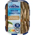 Produktbild: RügenFisch Fischkonserve Kieler Sprotten, geräuchert, in Pflanzenöl, MSC zertifiziert, 106 g