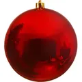 Produktbild: Bruchfeste Outdoor L Weihnachtskugel Christmas Red rot Ø 14 cm aus Kunststoff - Rot