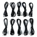 Produktbild: 10er Pack DC Kabel, Effektgeräte Anschlusskabel, Gerader/Angewinkelter
