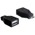 Produktbild: USB 2.0 Adapter, Micro-USB Stecker > USB-A Buchse schwarz
