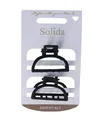 Produktbild: Solida Haarklammer Metall schwarz matt Haarspangen 1 Stk