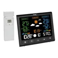 Produktbild: TFA Dostmann Wetterstation Funk mit Außensensor Contrast, 35.1171, VA-Display, Thermometer und Hygrometer für Innen/Außen, mit Wettervorhersage, Temperaturalarm, Funkuhr, schwarz