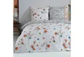 Produktbild: Buymax Bettwäsche Adalia, Aria, Renforcé, 2 teilig, Bettbezug-Set 155x220 cm 100% Baumwolle Reißverschluss Blumen Weiß