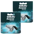 Produktbild: 10 Gillette Sensor Excel Rasierklingen Klingen Doppelklinge Ecxel in 2x 5er OVP
