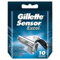Produktbild: Gillette Sensor Excel Ersatzklingen - 10 Stück, Original Ware