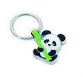 Produktbild: TROIKA BAMBOO PANDA SCHLÜSSELANHÄNGER - KR10-03/CH - Schlüsselanhänger Panda mit Bambus - Metallguss - glänzend - verchromt - das Original von TROIKA