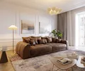 Produktbild: DELIFE Big-Sofa Violetta, Braun 310x135 cm Antik Optik inklusive Kissen Big-Sofa