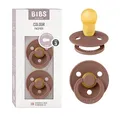 Produktbild: BIBS Pacifiers | Natural Rubber Baby Pacifier | Set of 2 BPA-Free Soothers | Made in Denmark | Woodchuck | Size 18-36 Months