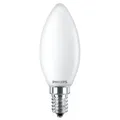 Produktbild: Philips Filament-Kerzenlampe, B35 E14, Milchglas, 40 W, 4,3 W, 40 W, E14, 470 lm, 15000 h, Warmweiß