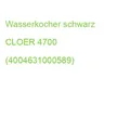 Produktbild: Wasserkocher schwarz CLOER 4700 (4004631000589)