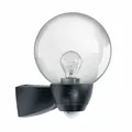 Produktbild: AL Monza/Garda Sensorleuchte 77W HV-Halogenlampe schwarz matt Glas klar Lampe