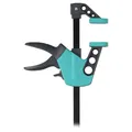 Produktbild: wolfcraft Einhandzwinge Easy 75-150 mm 3020000 / Einfaches Spannen und Lösen der Zwinge mit nur einer Hand - ideal für den Heimwerker/Spannkraft von starken 90 kg