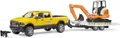 Produktbild: Gadget - Bruder: 2546 -  Ram 2500 Power Wagon Con Rimorchio E Mini Scavatore - B
