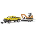Produktbild: Bruder 02546 RAM 2500 Power Wagon Rental Service + Anhänger + Minibagger
