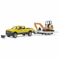 Produktbild: bruder Power Wagon RAM 2500 Rental Service mit Anhänger und Minibagger 40cm