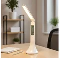 Produktbild: GLOBO LIGHTING Schreibtischlampe, LED-Leuchtmittel fest verbaut, Neutralweiß, LED Tisch Lampe Arbeits Zimmer Touch Dimmer Uhr Leuchte Temperatur